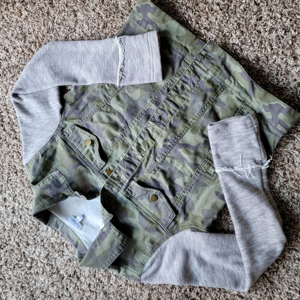 Love fire Jacket, size L, military and grey - Picture 3 of 7